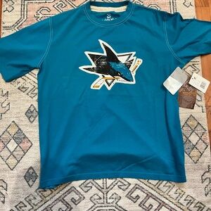 San José Sharks Teal Graphic T-Shirt New With Tags